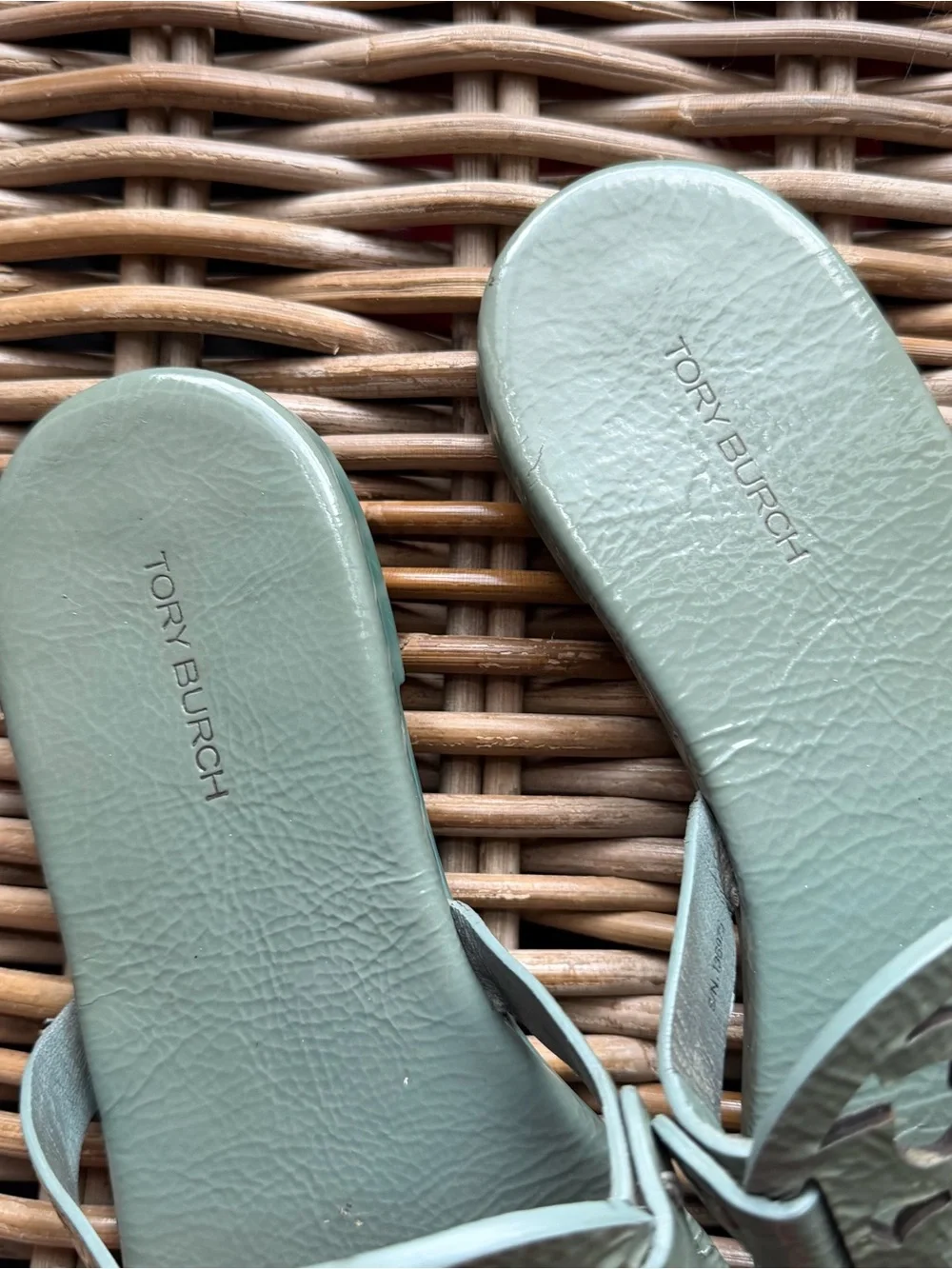 Tory Burch Miller Sandals Size Sz 7.5 New Arctic Comfort Shoes